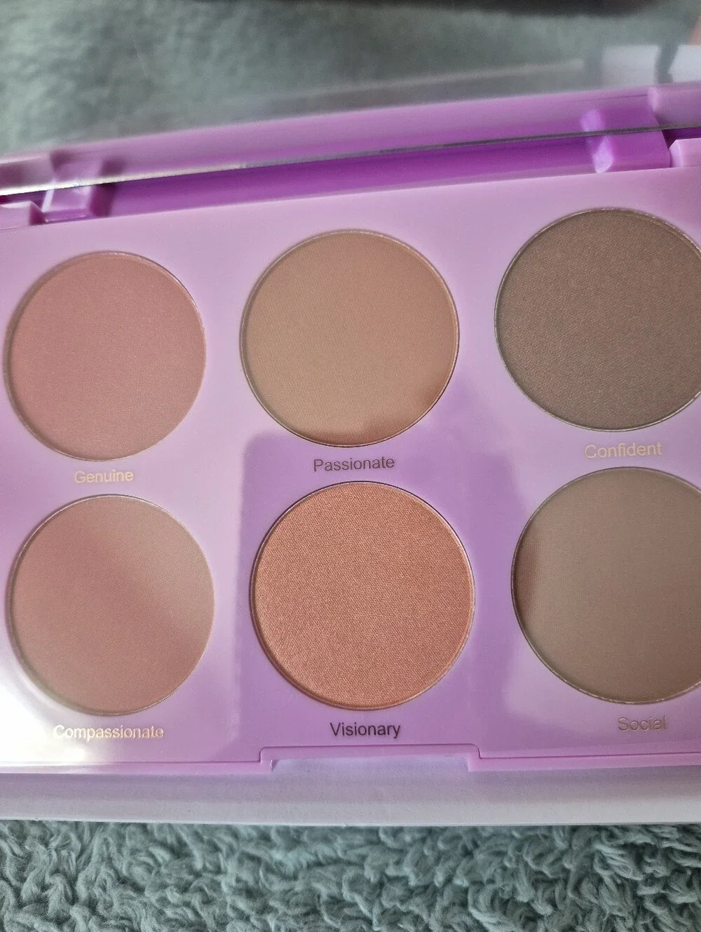 RealHer Six-Shade Peach & Brown Pro Blush Palette